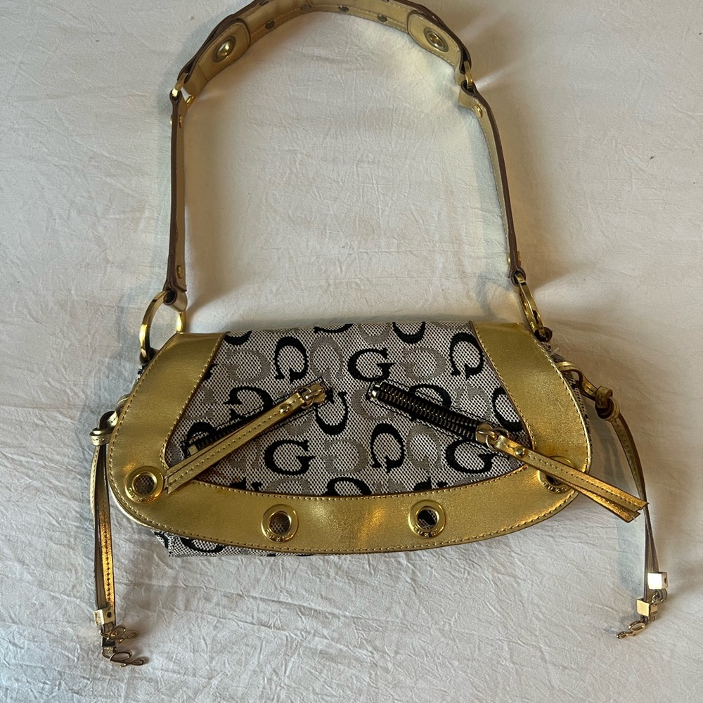 Gold and Black Designer Women's Bag